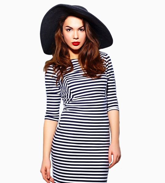 White Line Dress